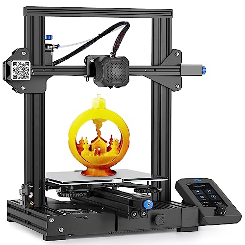 Stampante 3D Creality Ender 3 V2 con piattaforma in vetro al carborundum