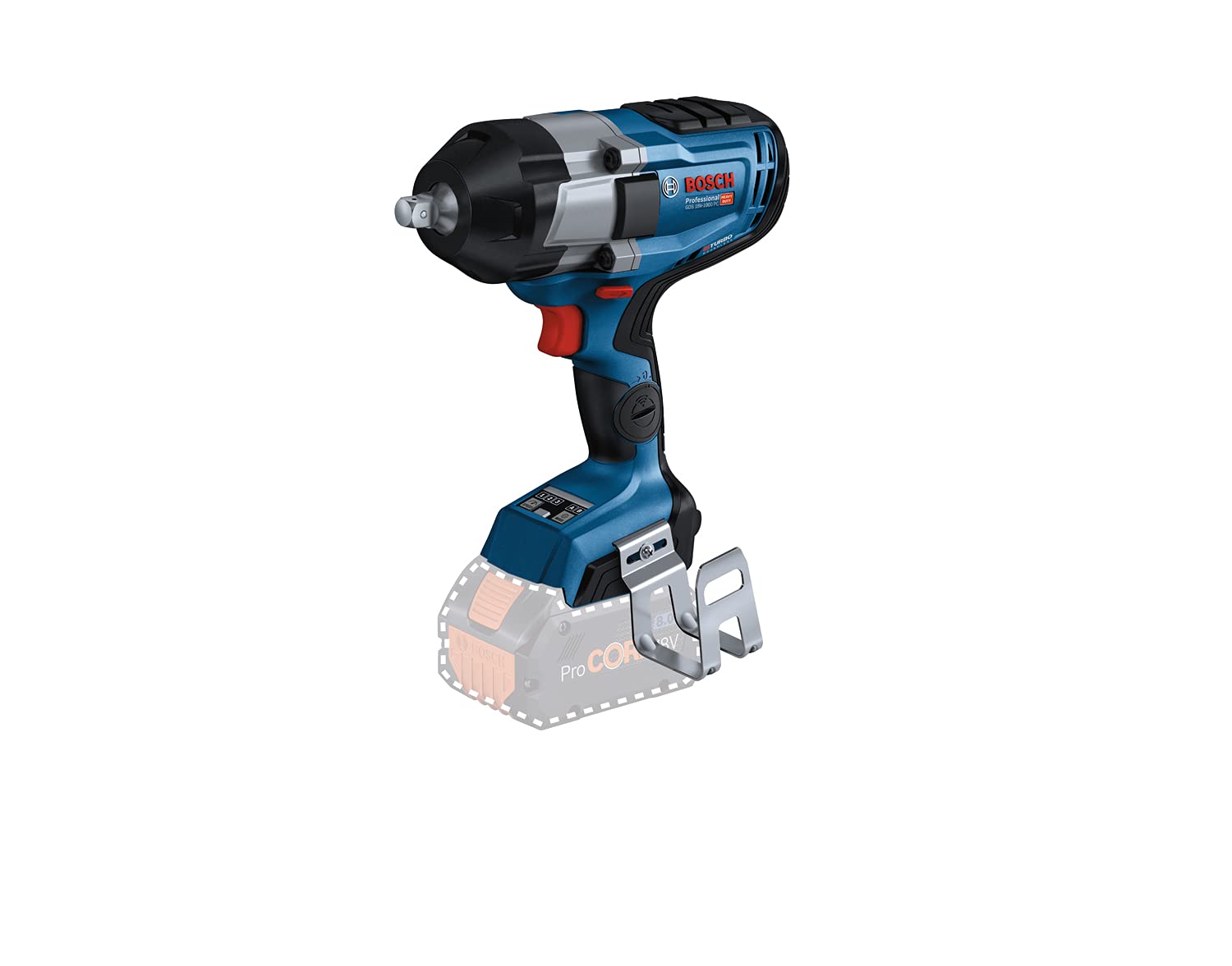 Bosch Professional BITURBO avvitatore a massa battente a batteria GDS 18V-1000 C coppia ser. 1.000 Nm, coppia spun. 1.600 Nm