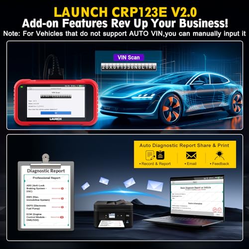 LAUNCH CRP123E V2.0 OBD2 Diagnosi Auto Multimarca con 4 Sistemi e 7 Funzioni di Reset