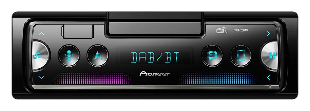 Pioneer SPH-20DAB, 1DIN Autoradio con RDS e DAB+, Bluetooth, USB per MP3,