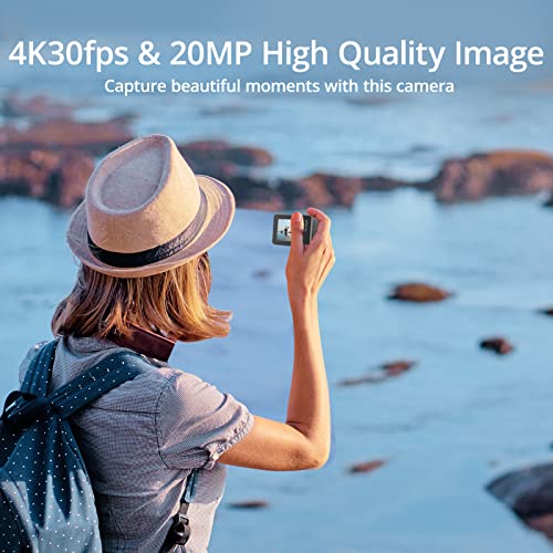 AKASO Brave 7 Action Cam 4K 30FPS 20MP 64GB Fotocamera Subacquea Stabilizzata