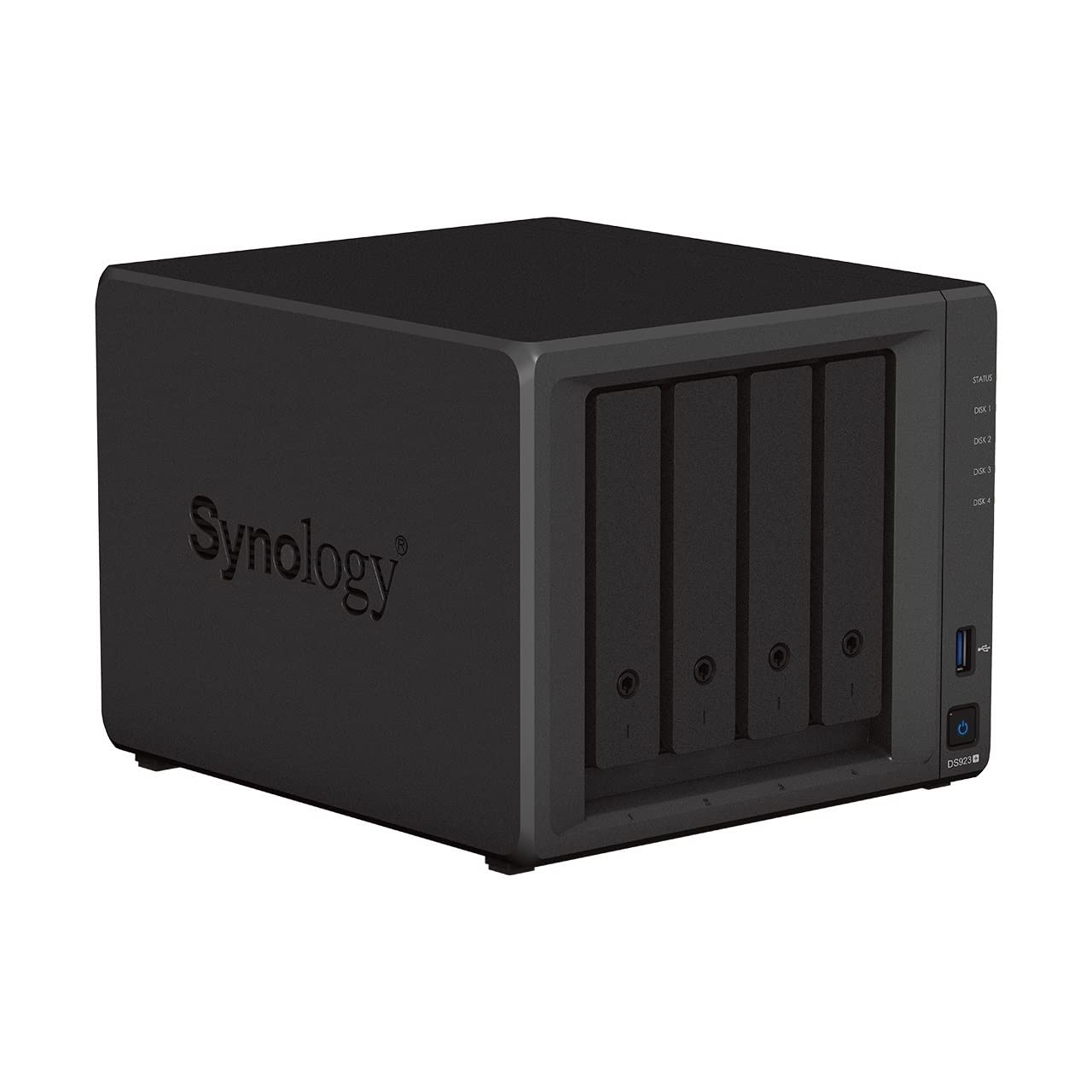Synology DS923+ - NAS a 4 bay (AMD Ryzen™ 4 thread R1600 dual-core 4 GB RAM 2 RJ-45 1GbE 4 dischi rigidi NAS Seagate IronWolf da 12TB