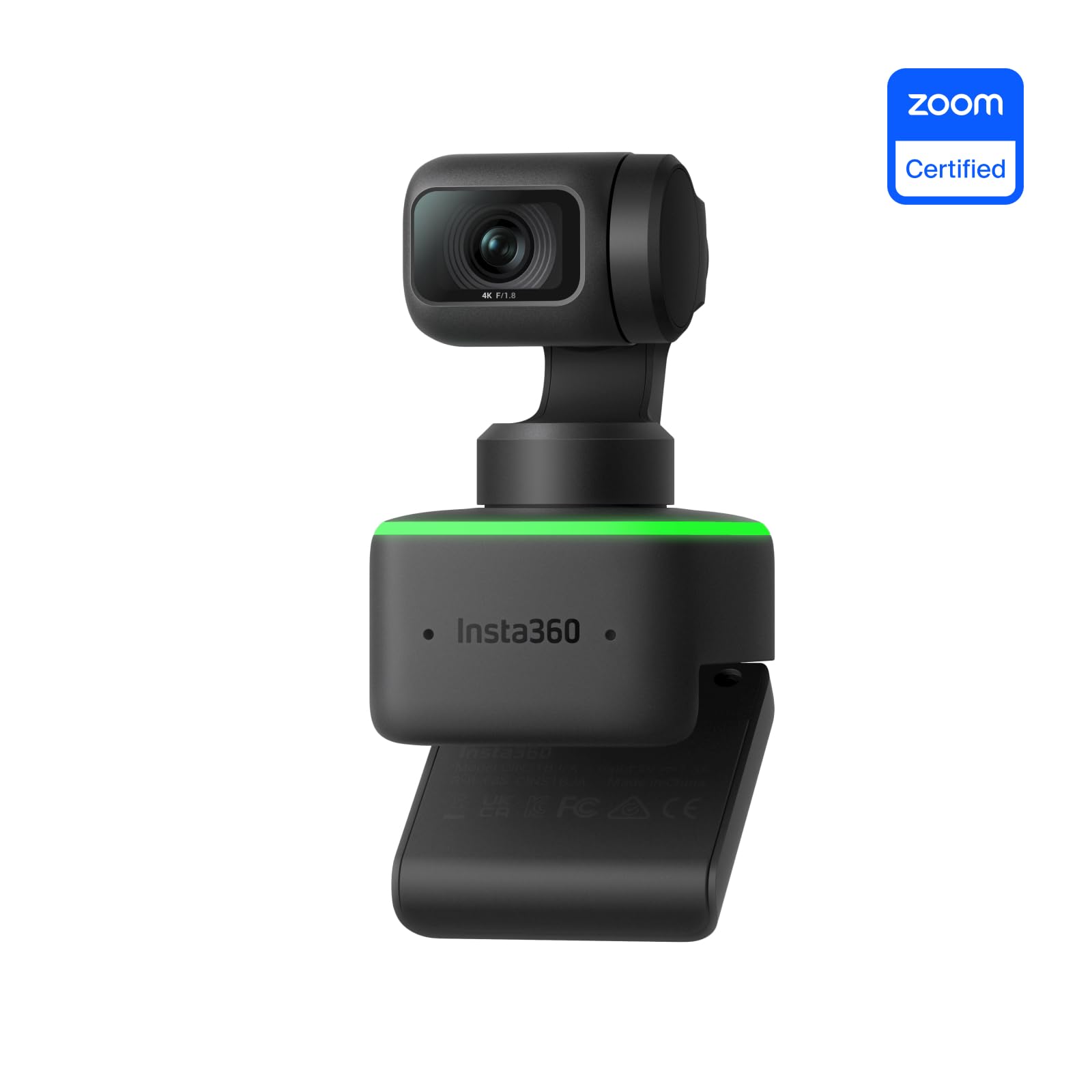 Insta360 Link - PTZ 4K Webcam con sensore 1/2", monitoraggio intelligente videocamera