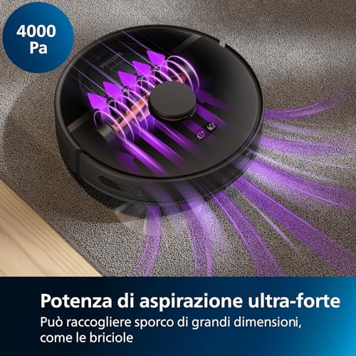 Philips HomeRun Serie 3000 Robot Aspirapolvere e Lavapavimenti con Mappatura XU3100/01