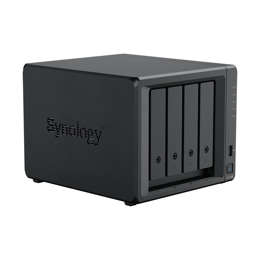 Synology DS423+ - NAS a 4 bay (Intel Celeron J4125 4 core 2 GB Ram 2 porte RJ-45 1GbE) da 56 TB con 4 dischi WD RED Plus HDD (WD140EFGX - 68B0GN0)