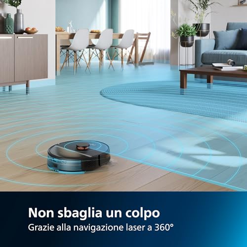 Philips HomeRun Serie 3000 Robot Aspirapolvere e Lavapavimenti con Mappatura XU3100/01