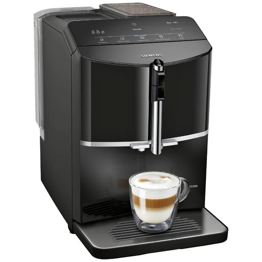 Siemens Macchina da caffè EQ300 TF301E19 funzione OneTouch, 1300 W, colore nero