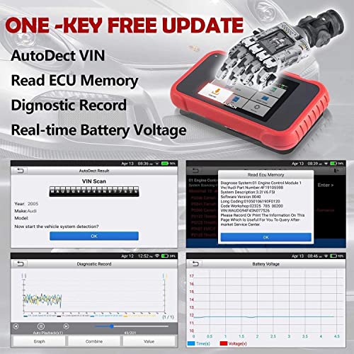 LAUNCH CRP123E V2.0 OBD2 Diagnosi Auto Multimarca con 4 Sistemi e 7 Funzioni di Reset