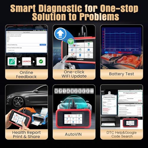 LAUNCH CRP123E V2.0 OBD2 Diagnosi Auto Multimarca con 4 Sistemi e 7 Funzioni di Reset