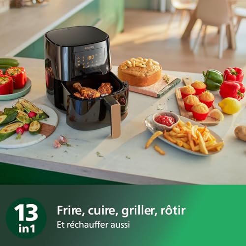 PHILIPS Friggitrice ad aria Airfryer Serie 5000 L, 4.1 L (0.8 Kg), Airfryer  HD9255/80