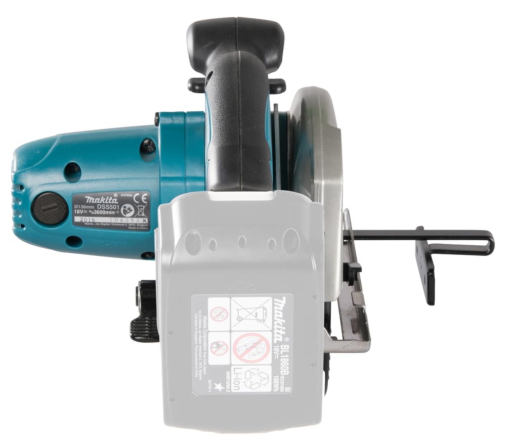 Makita, Sega circolare wireless 136 mm, batteria e caricabatterie non inclusi, DSS501Z