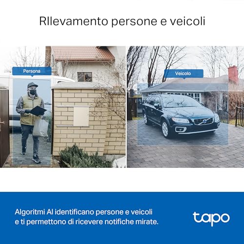 TP-Link Tapo D230S1 Video Doorbell Campanello, Visualizzazione Live 2K 5MP,