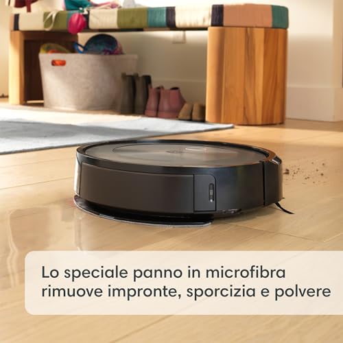 iRobot Roomba Combo j5, Robot Aspirapolvere Lavapavimenti, Mappatura Intelligente