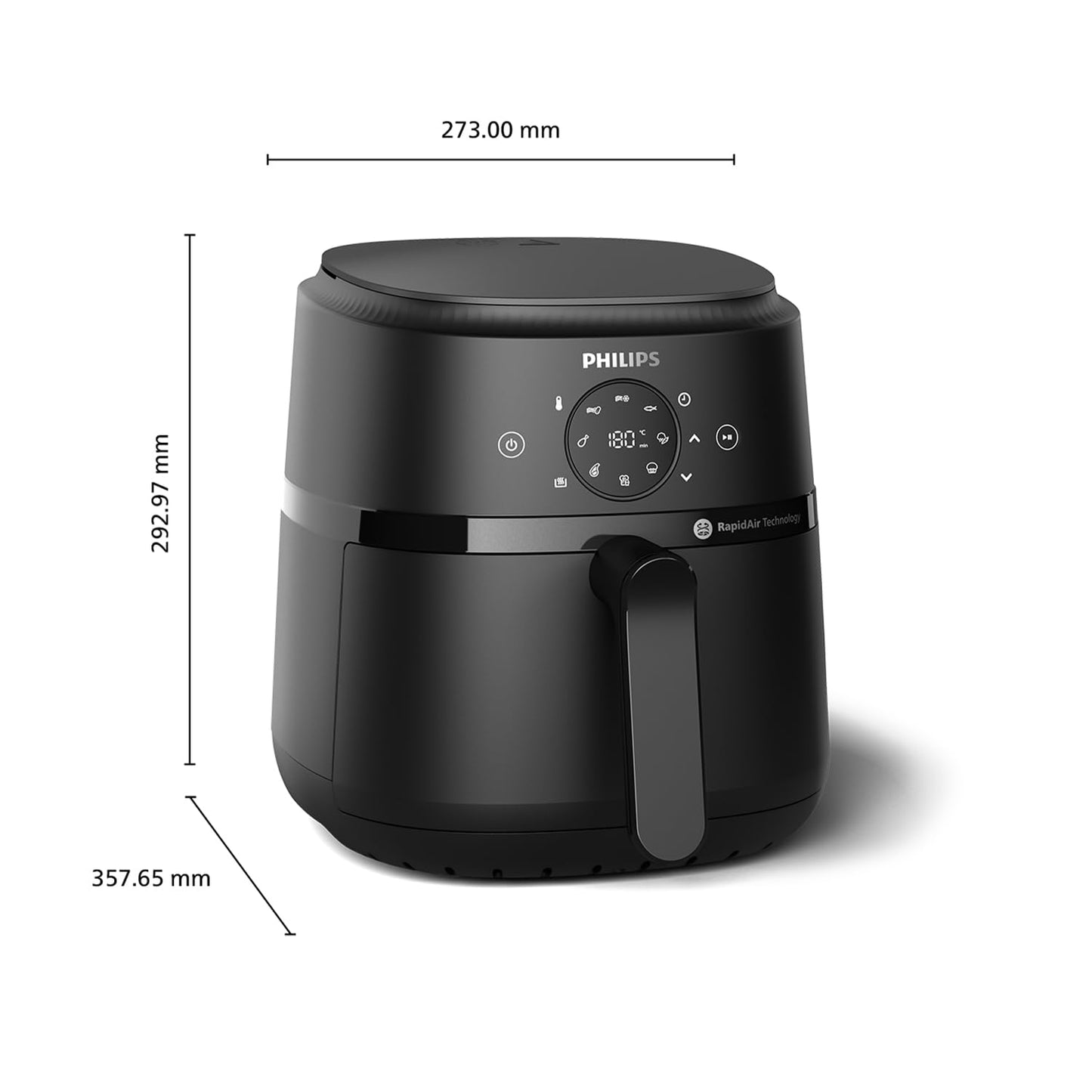 PHILIPS Airfryer Serie 2000 4,2L - 1500W, Nero (NA229/00)