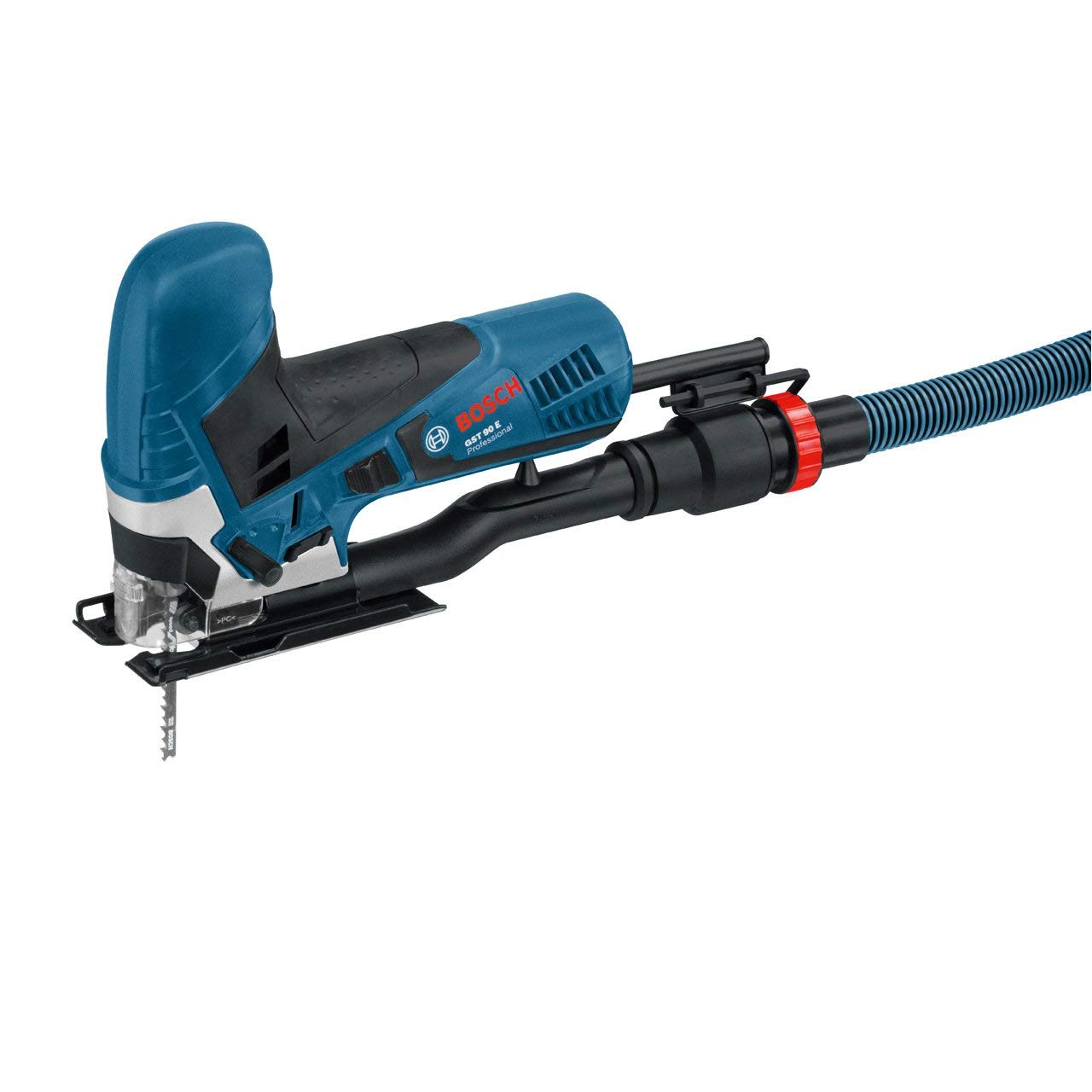 Bosch Professional 0601E8G001 GST 90E Seghetto Alternativo + 2607010630 Set 10 Lame Seghetto per Legno/Metallo