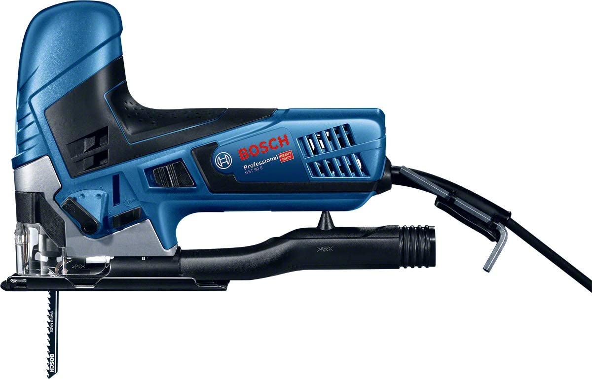 Bosch Professional Seghetto Alternativo Gst 90 e (650 Watt, 1 Lama, Kit di Aspirazione,