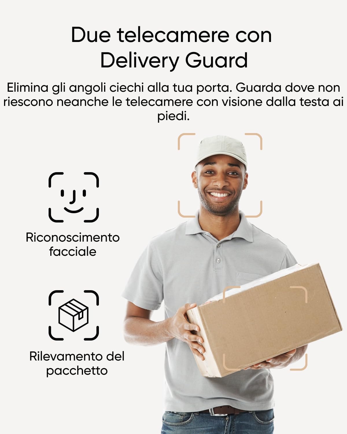 eufy Security Video Doorbell E340, due telecamere con Delivery Guard