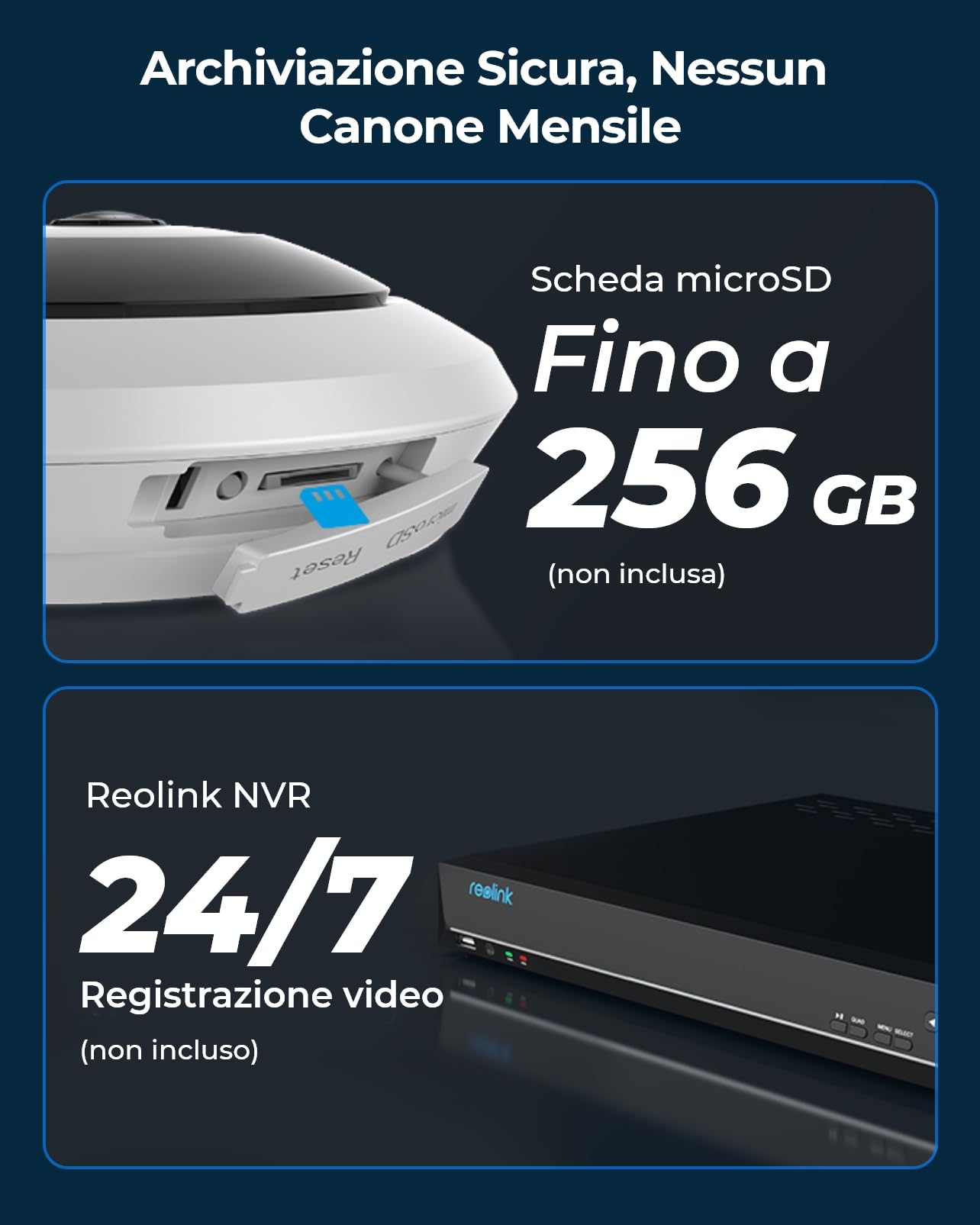 Reolink 2K+ Telecamera WiFi Interno con Panorama a 360°, Telecamera Fisheye Wi-Fi 2.4/5GHz