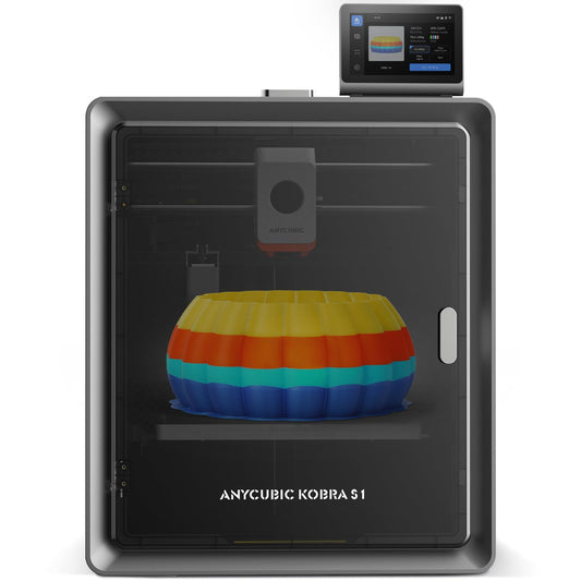 ANYCUBIC Kobra S1 3D Stampante, Multicolore ad Alta Velocità 600 mm/s con Livellamento Automatico