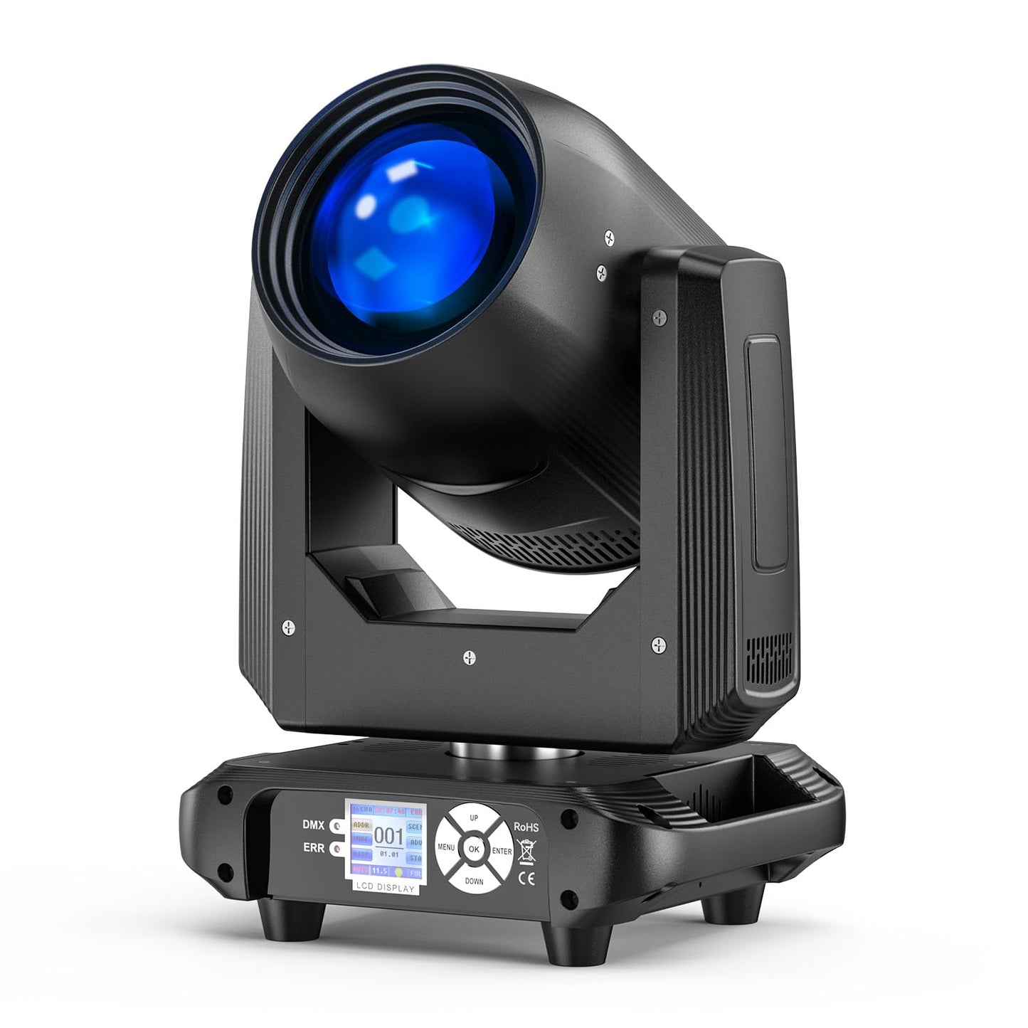 200W Teste Mobili RGBW LED Fascio Luci Palcoscenico, Focus Elettronico 14 Patterns dmx512 Luce Festa 18 Prismi