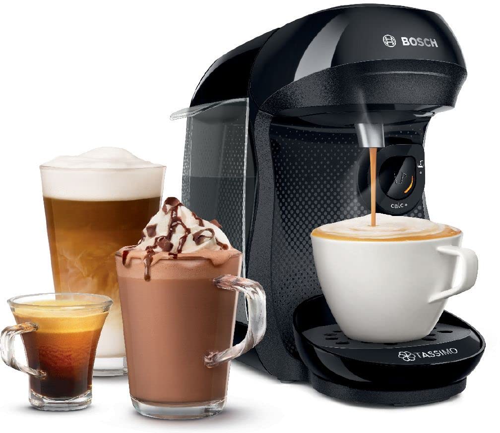 Machine a cafe multi-boissons BOSCH TAS1002N TASSIMO HAPPY - T-Disc - Arret automatique - Noir