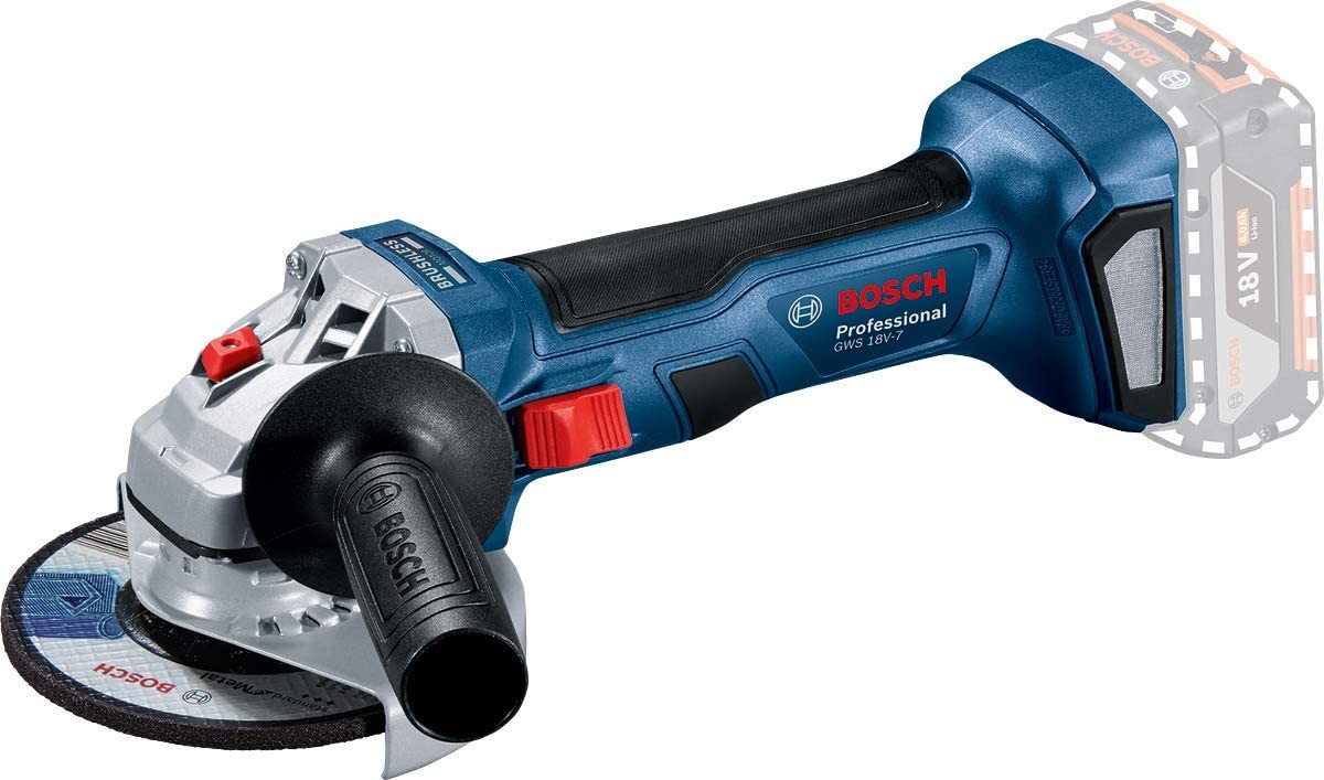 Bosch Professional 18V System Smerigliatrice Ang. a Batteria Gws 18V-7