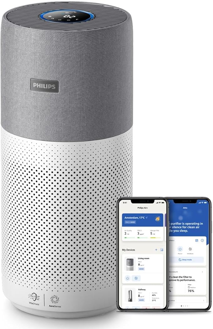 Philips 4000i Series Purificatore D'aria, Controllo tramite App, rimuove germi, AC4236/10