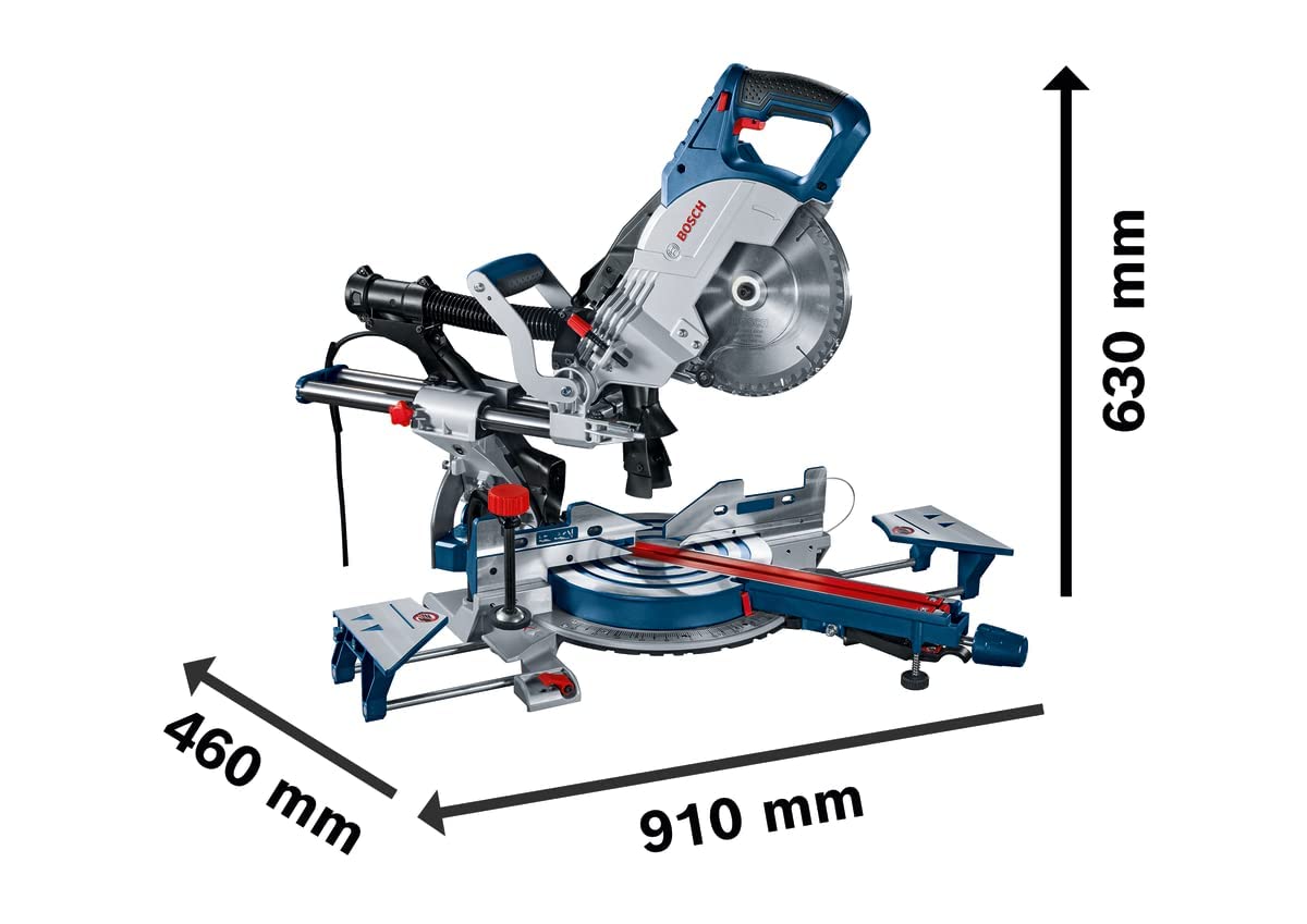 Bosch Professional Troncatrice Radiale Gcm 8 Sjl (Incl. 1 Lama Standard 1 Lama Optiline Wood)