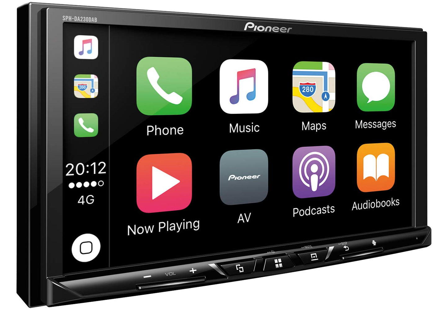 Pioneer SPH-DA230DAB – Schermo Multimedia, Nero, Bluetooth