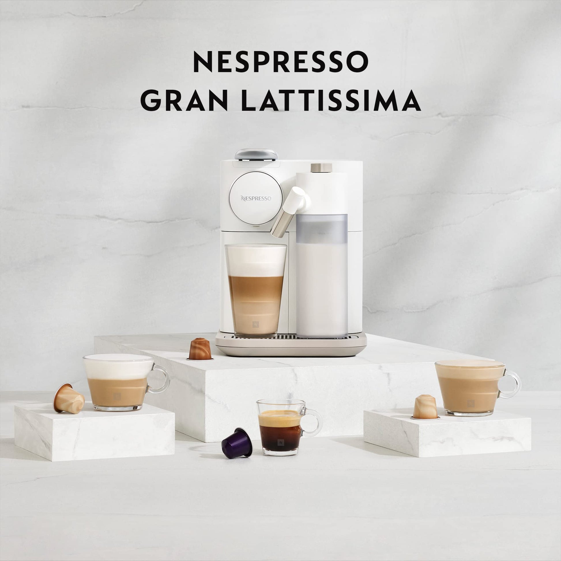 De'Longhi Nespresso Gran Lattissima EN640.W, Macchina per Caffè Automatica