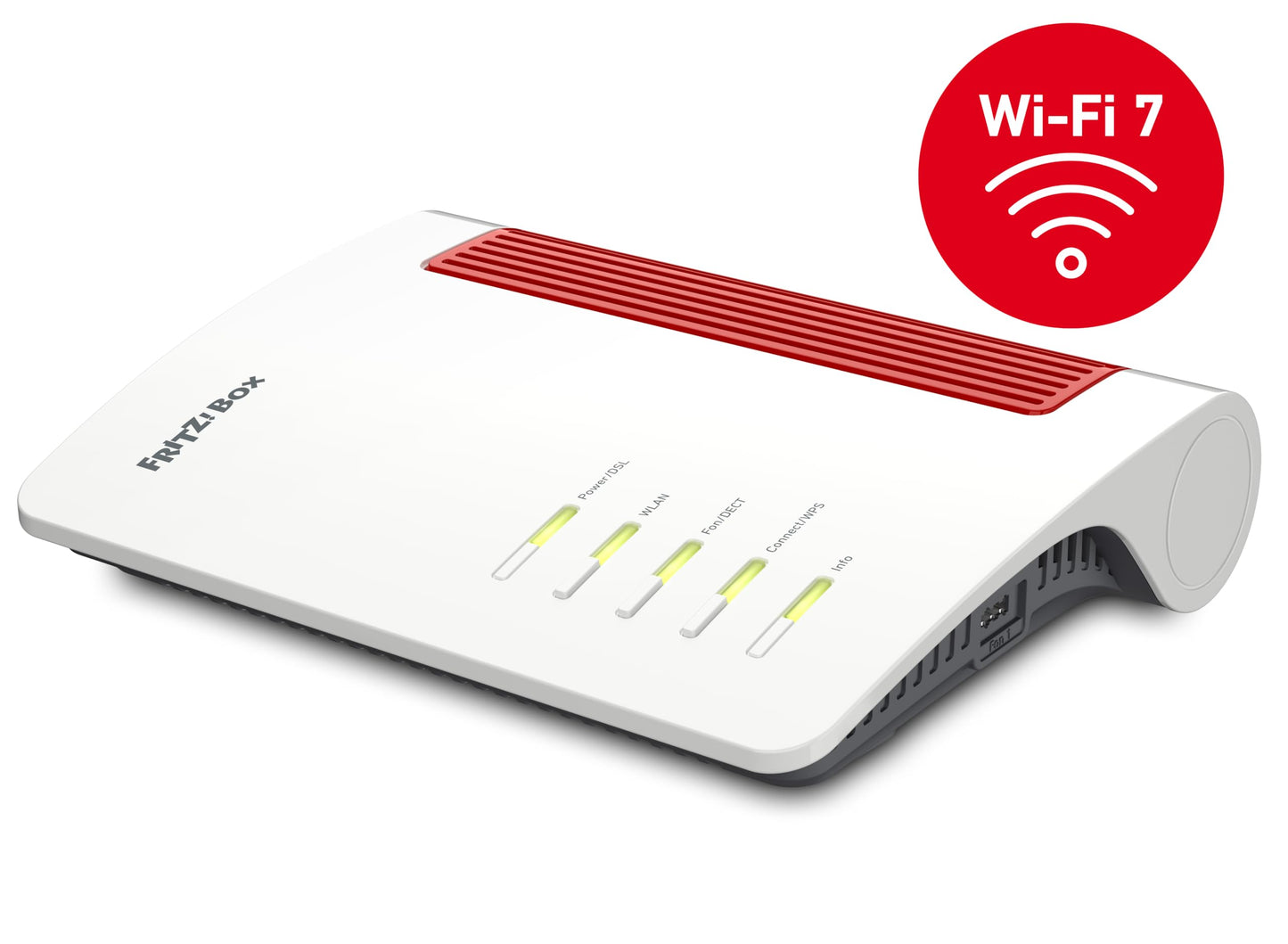 AVM Fritz!Box 7690 (router Wi-Fi 7 da 5.760 Mbit/s (5 GHz) e 1.376 Mbit/s (2,4 GHz), fino a 300 Mbit/s