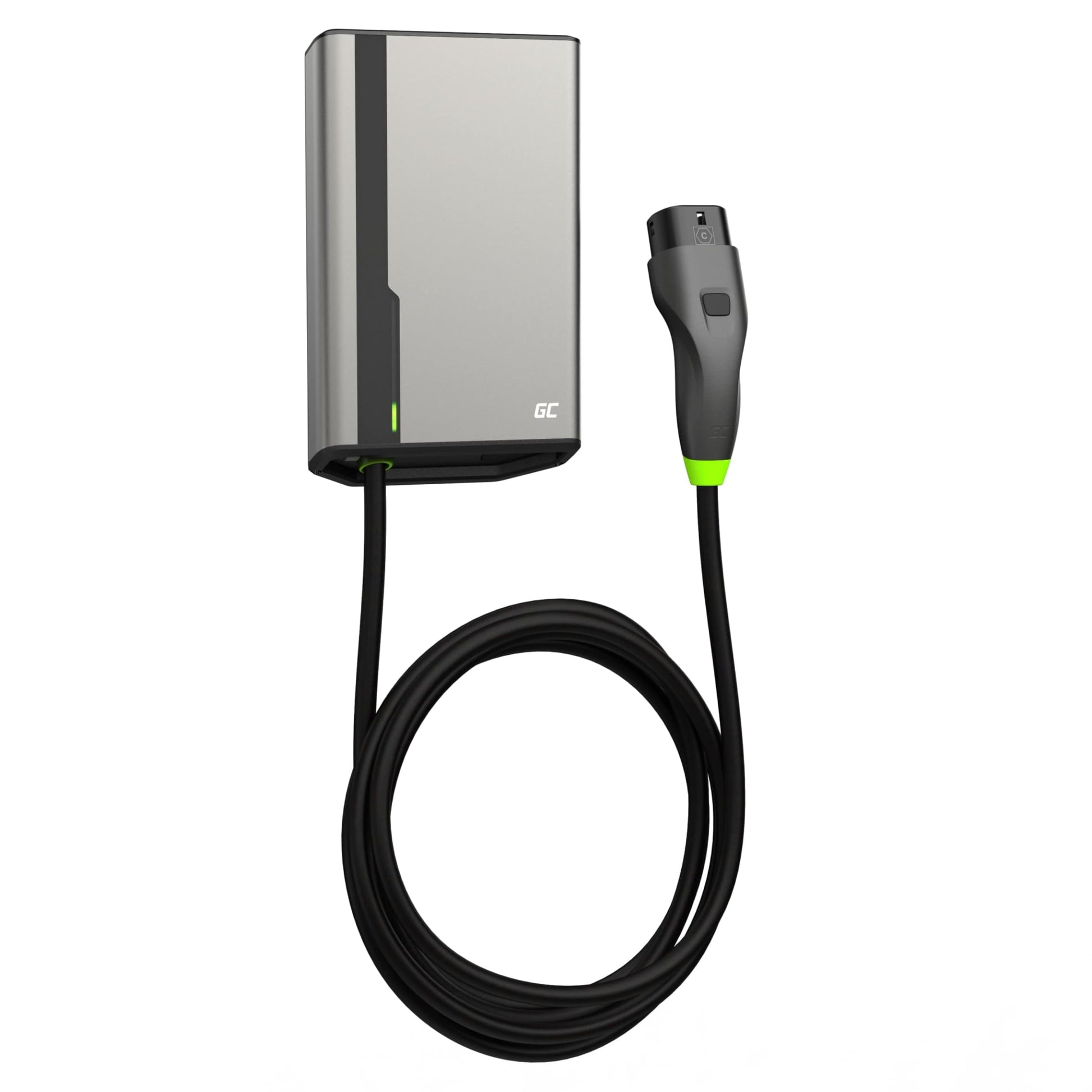 Green Cell GC HabuDen Wallbox 22kW 32A 7,5m Tipo 2 Cavo di Ricarica EV Caricabatterie con GC App Bluetooth WiFi Compatibile con Tutte Le Auto Elettriche Ricarica con 22kW