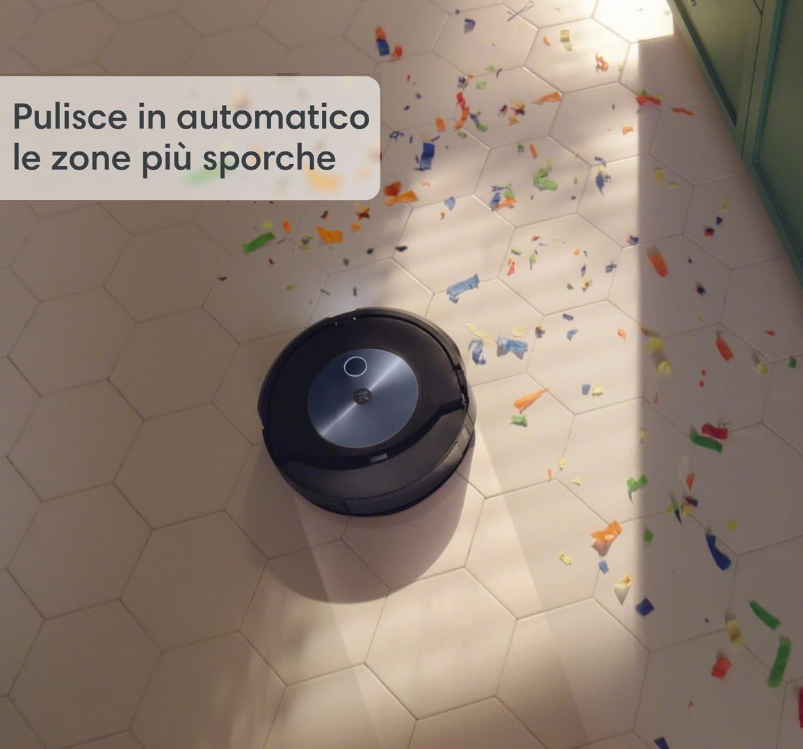 iRobot Roomba Combo j7+, Robot Aspirapolvere Lavapavimenti, Base Autosvuotante, Mappatura Intelligente