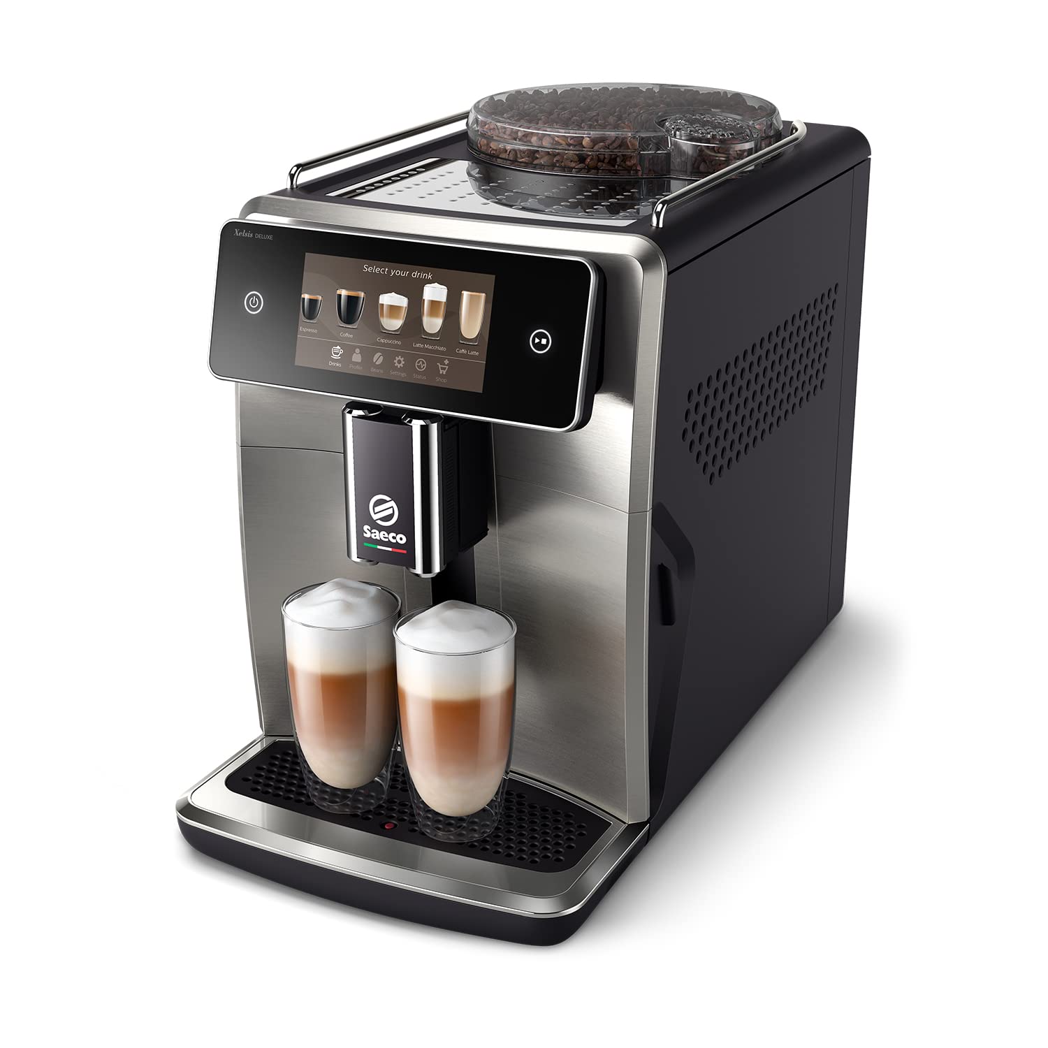 Phillips Saeco Xelsis Deluxe Macchina da Caffè Automatica - Wi-Fi Integrato, Macinacaffè in Ceramica (SM8785/00)