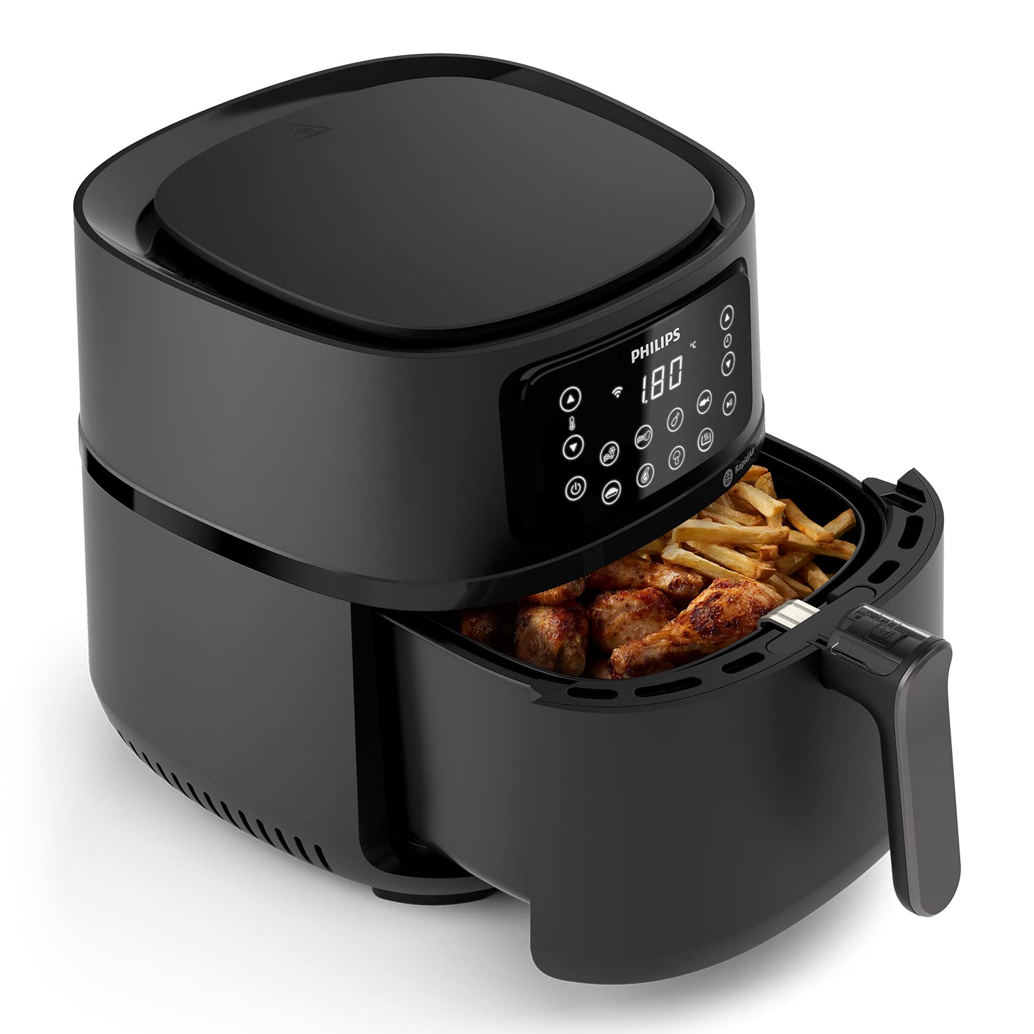 Philips Series 5000 Connessa Airfryer XXL, 7,2L (1,4Kg), Friggitrice ad aria 16-in-1, Wifi, (HD9285/90)