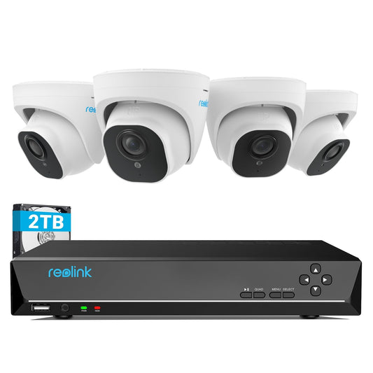 Reolink 4K PoE Kit Telecamere Videosorveglianza P67, RLK8-800D4