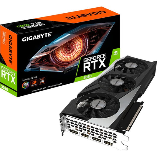 Gigabyte NVIDIA GeForce RTX 3060 GAMING OC V2 Scheda grafica - 12GB GDDR6, NVIDIA Ampere - GV-N3060GAMING OC-8GD