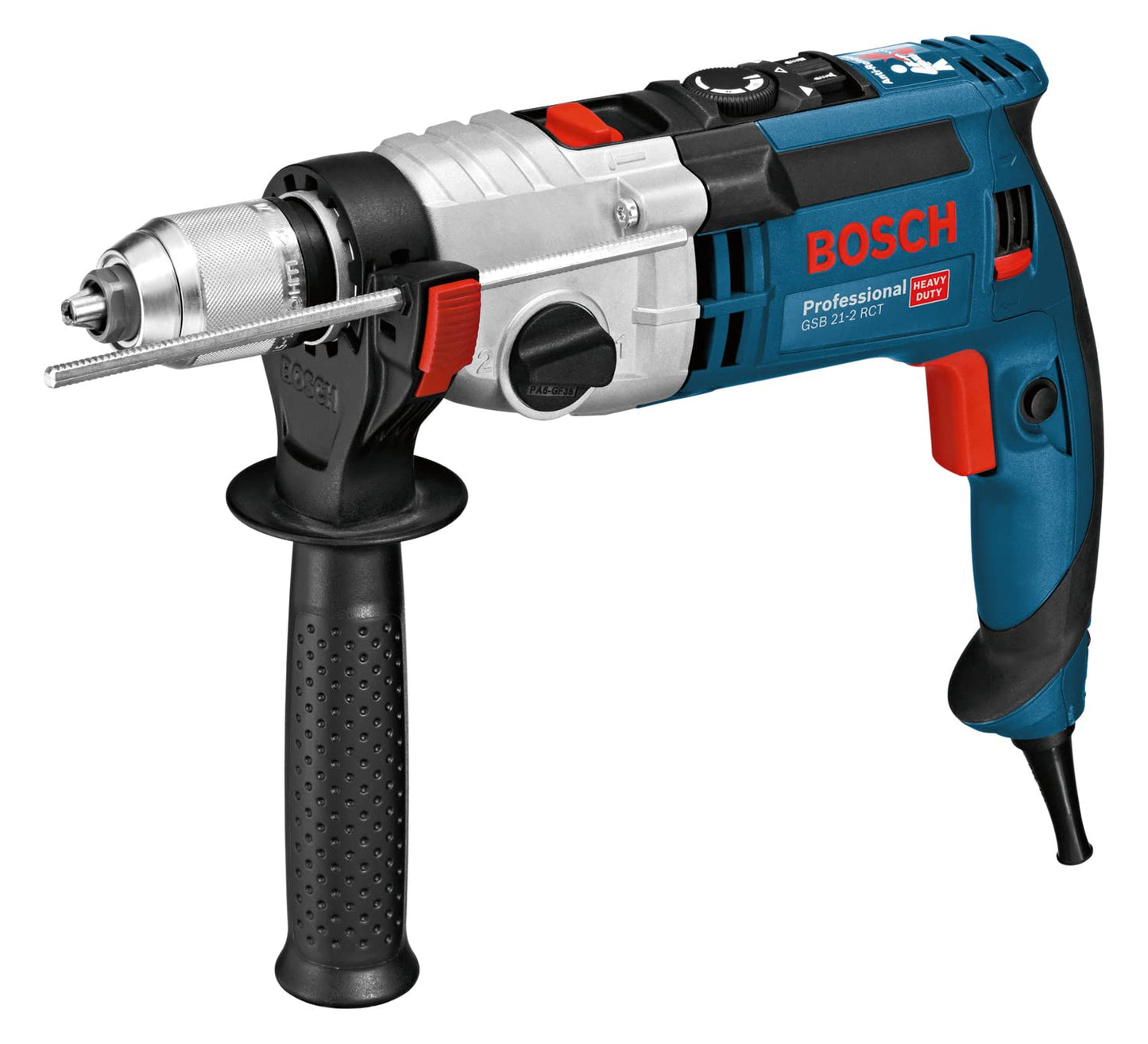 Bosch Professional 060119C700 Trapano con Percussione GSB 21-2 RCT,