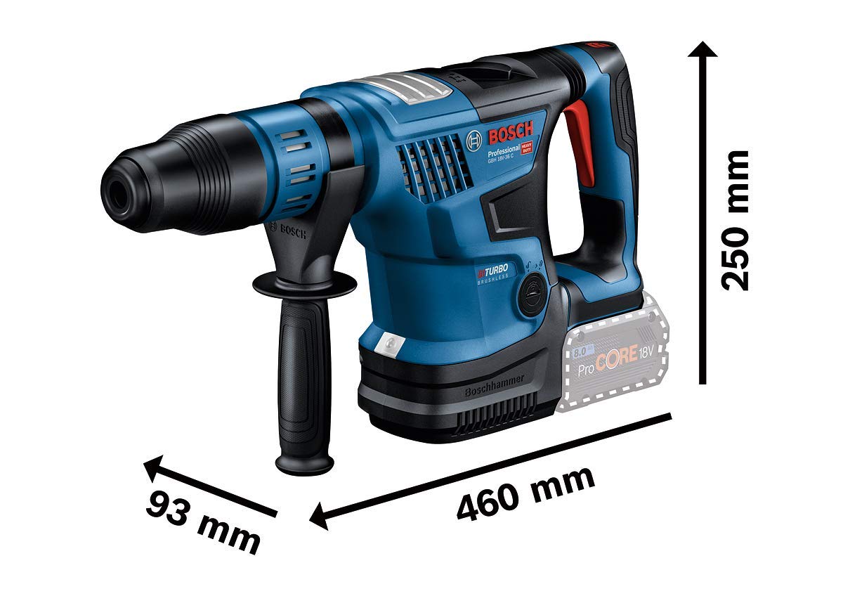 Bosch Professional BITURBO Martello perforatore a batteria GBH 18V-36 C