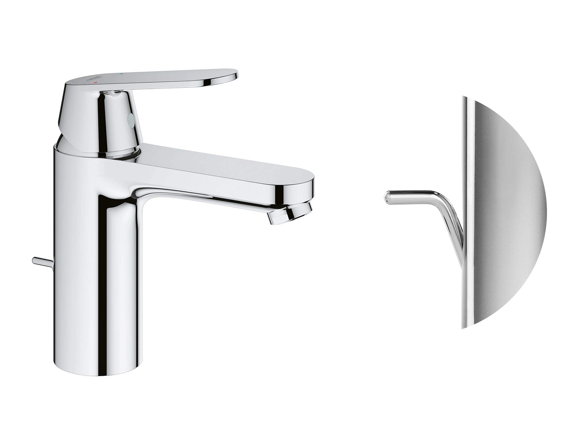 GROHE Miscelatore Monocomando per Lavabo Eurosmart con Astina a Saltarello, Cromo, M 23325000