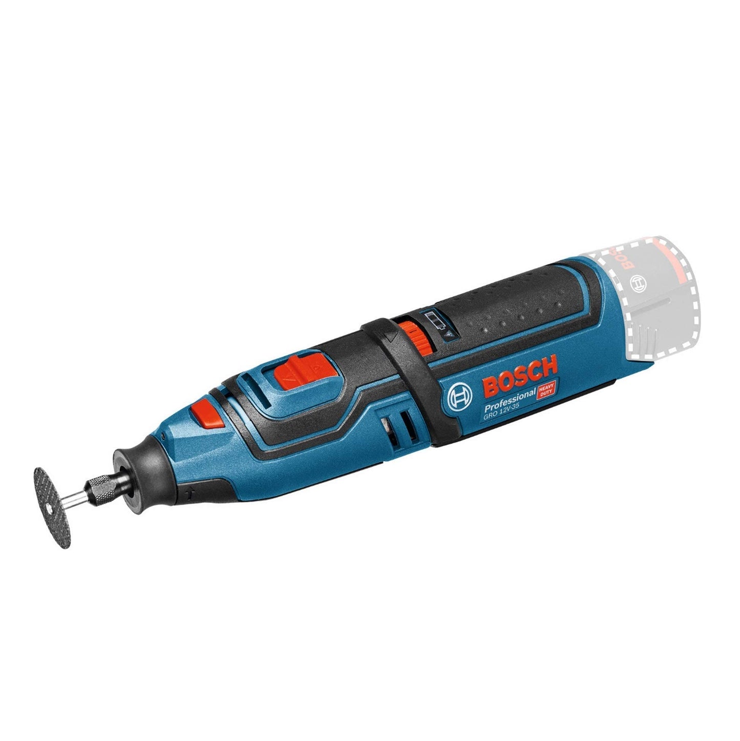 Bosch Professional 12V System Utensile Rotativo a Batteria Gro 12V-35