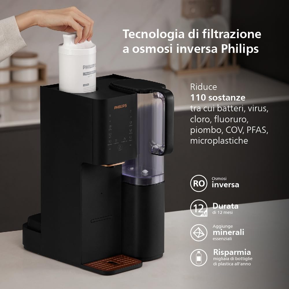 Philips Water Aquaporin Inside Stazione dell'acqua a osmosi inversa ADD6920BK/10