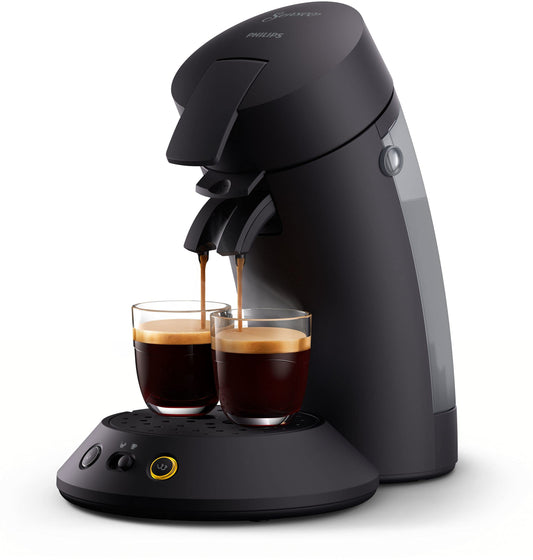 Philips Senseo Original Plus CSA210/60 - Macchina per cialde da caffè, tecnologia caffè boost, Nero