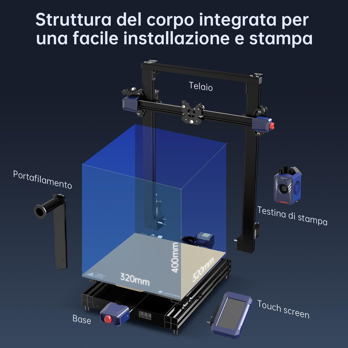 ANYCUBIC Kobra 2 Plus Stampante 3D di Grandi Dimensioni