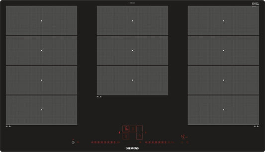 Siemens EX901LXC1E iQ700 - Piano cottura elettrico, in vetroceramica, 89,2 cm, funzione Power Boost