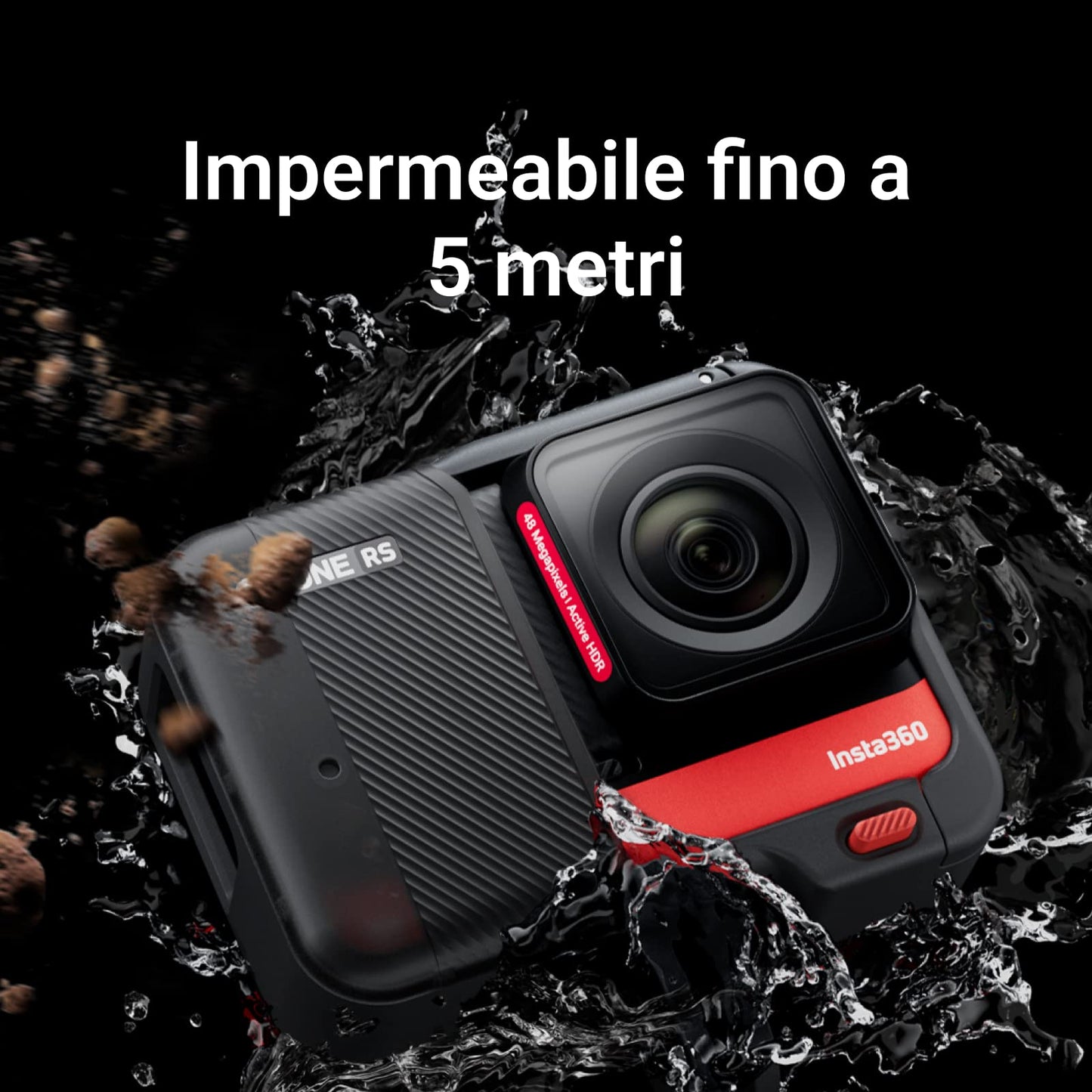 Insta360 ONE RS Twin Edition - Action Cam Impermeabile 4K 60fps & 5.7K con obiettivi intercambiabili