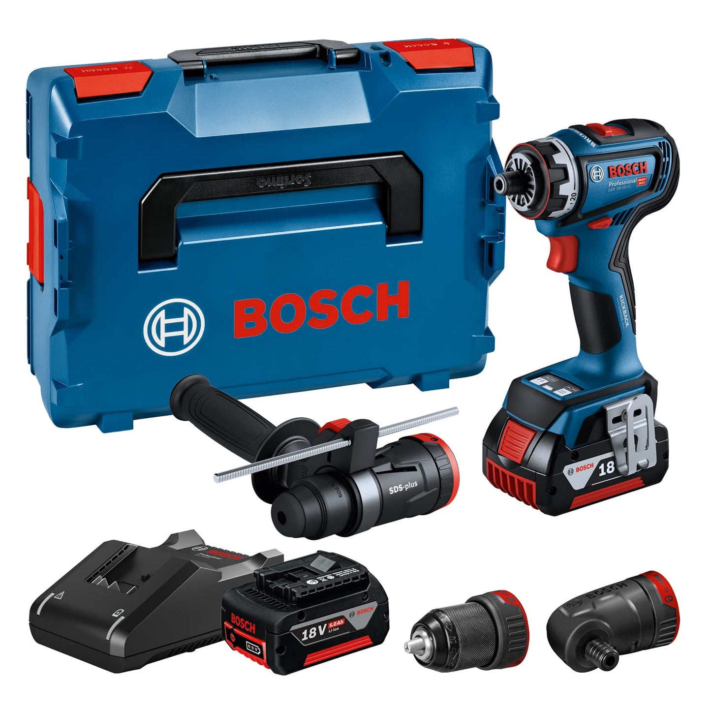 Bosch Professional 18V System Trapano-Avvitatore a Batteria Gsr 18V-90 Fc