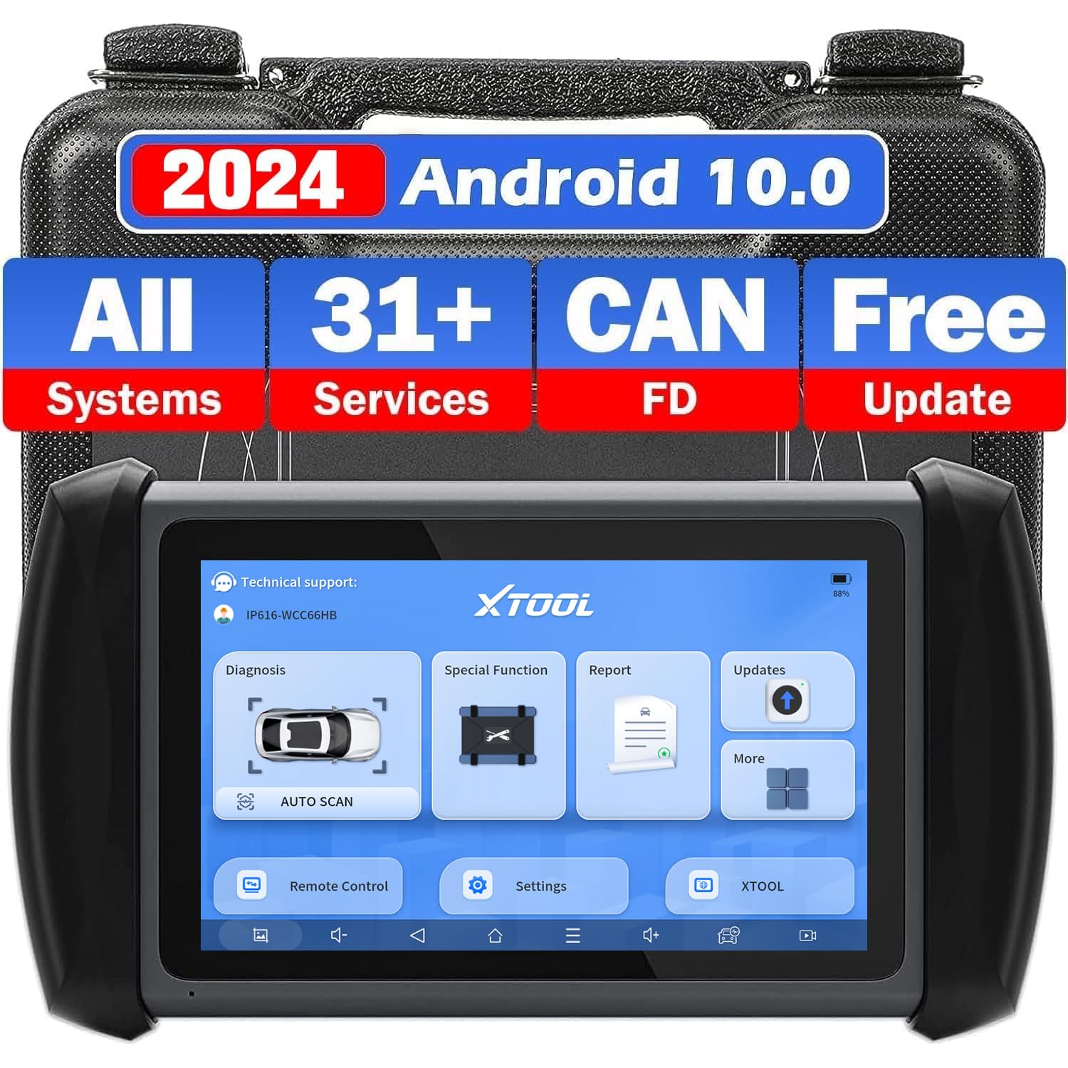 XTOOL IP616 Dispositivo Diagnostico, Tutte le diagnosi di Sistema Scanner OBD2