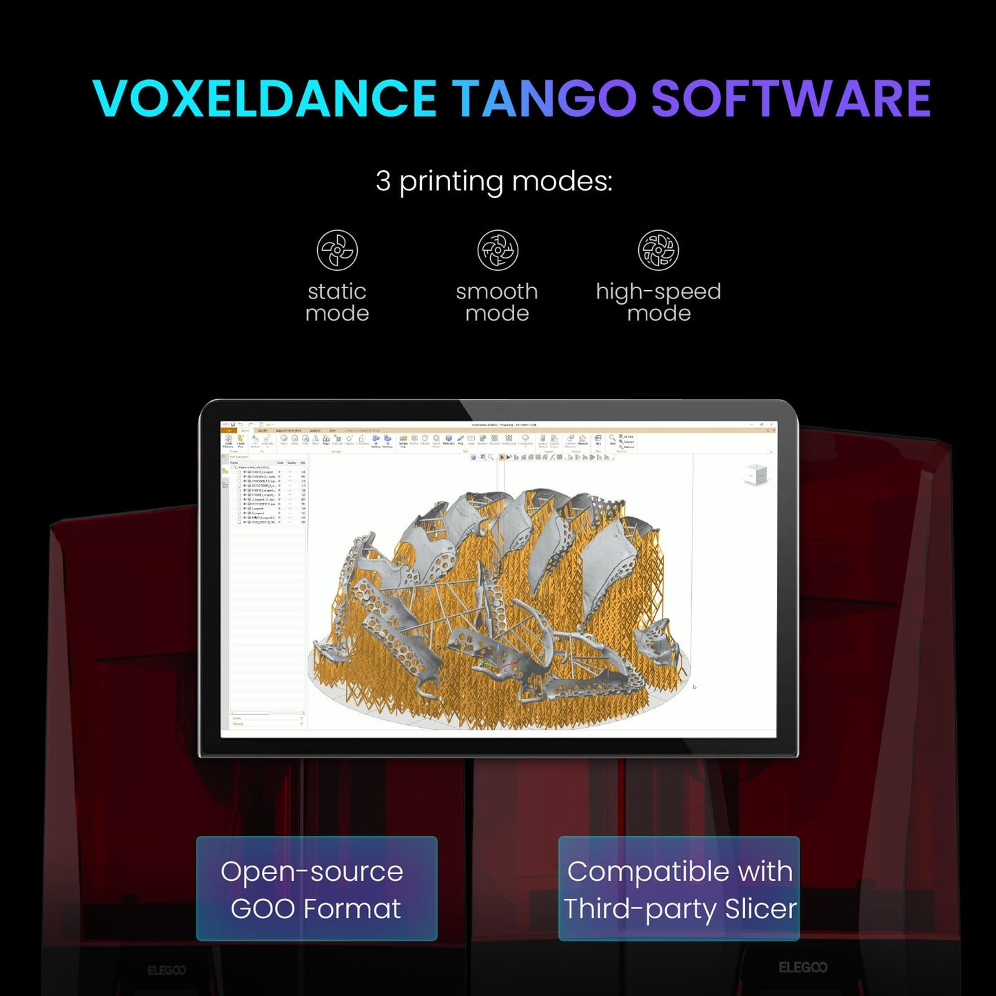 ELEGOO Saturn 3 Stampante 3D MSLA Resina da Tavolo con LCD Monocromatico da 10 pollici 12K