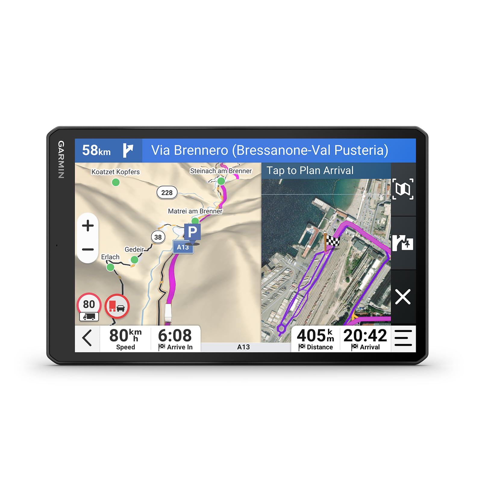 Garmin dēzl LGV1020, GPS per autocarri con display luminoso da 10''